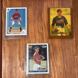 Chipper Jones’s Baseball Trading Cards Set